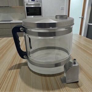 Water Distiller Glass Jug w/ Lid & Metal Spout - No Glass Nozzle Insert